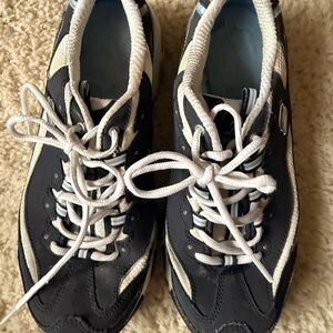 Women's Black and White Athletic Shoes
